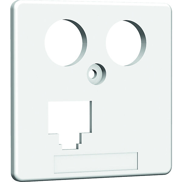 homeway Zentralplatte TV+LAN 50x50mm rw HAXHSE-G0401-C045