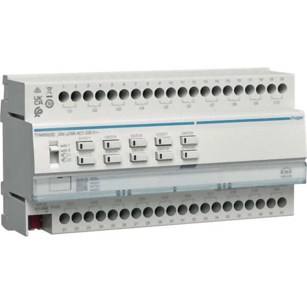 Hager Schalt-/Jal.aktor 20/10f 16A, KNX Secure TYMS620D