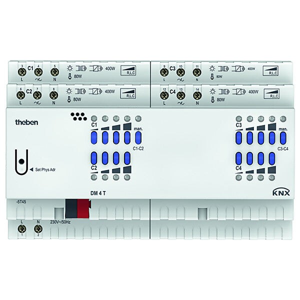 Theben Dimmaktor FIX2 Modul, KNX DM 4 T KNX