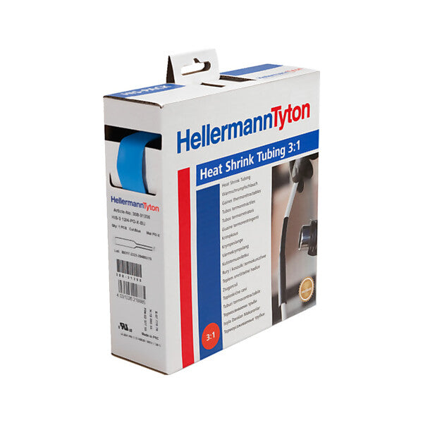 HellermannTyton Schrumpfschlauch D 3,2/1,6 bl HIS-1/8-POX-BU 10m