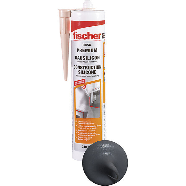 fischer Bausilikon 310ml anthrazit C67 DBSA AN