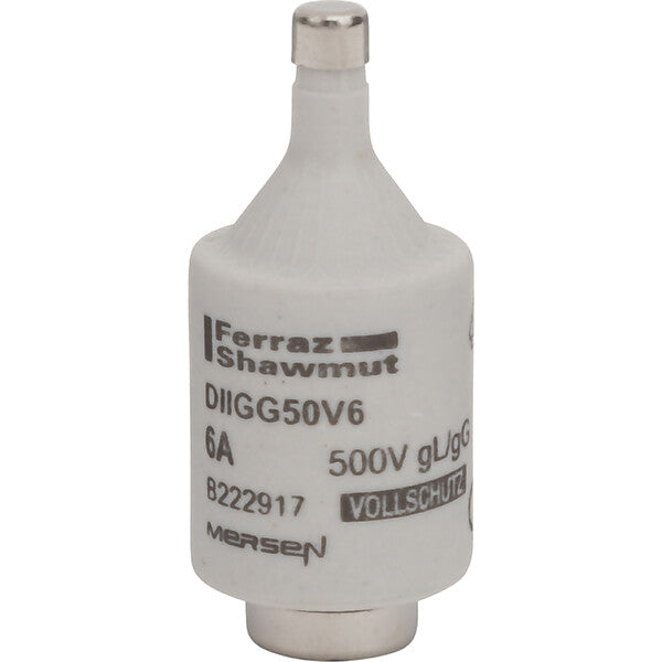 Mersen D-Sicherungseinsatz gG DII, 6A/AC500 DIIGG50V6