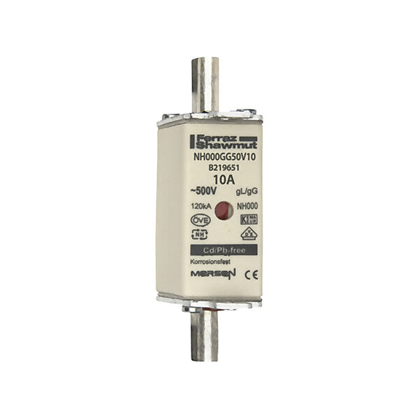 Mersen NH-Sicherungseinsatz SF Gr.000 gG 10A/500VKM NH000GG50V10