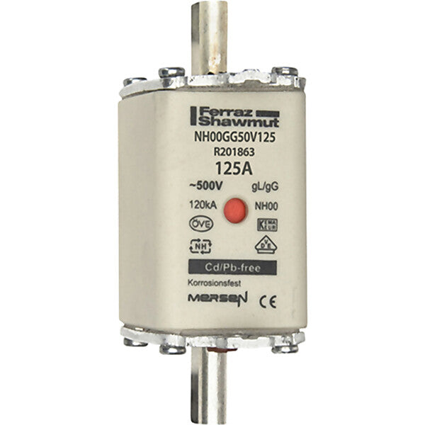 Mersen NH-Sicherungseinsatz SF Gr.00 gG 125A/500VKM NH00GG50V125