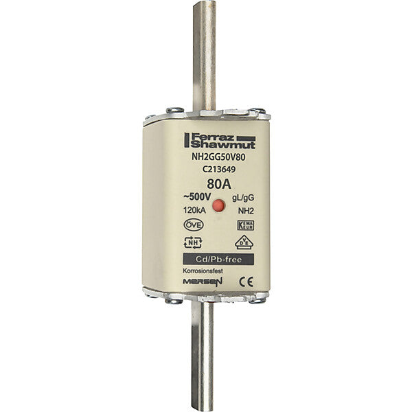 Mersen NH-Sicherungseinsatz SF Gr.2 gG 80A/500V KM NH2GG50V80