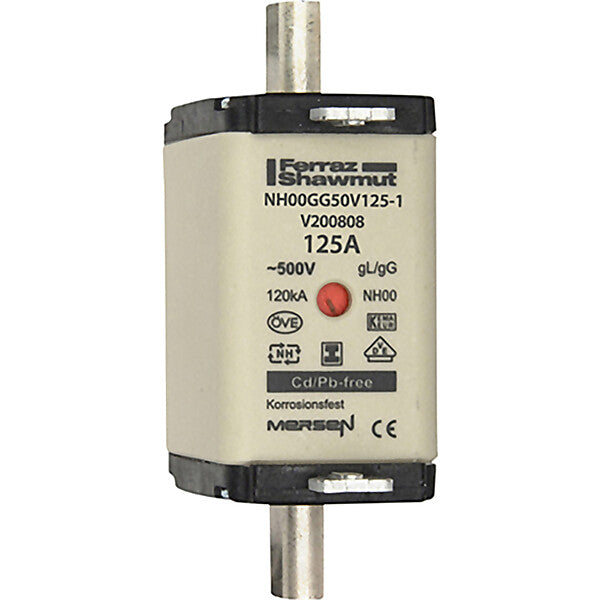 Mersen NH-Sicherungseinsatz SG Gr.00 gG 125A/500VKM NH00GG50V125-1
