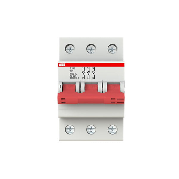 ABB Einbauschalter 400V,63A E203/63G