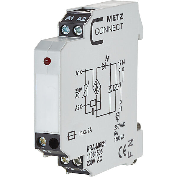 METZ CONNECT Koppelbaustein 1W KRA-M6/21 230AC