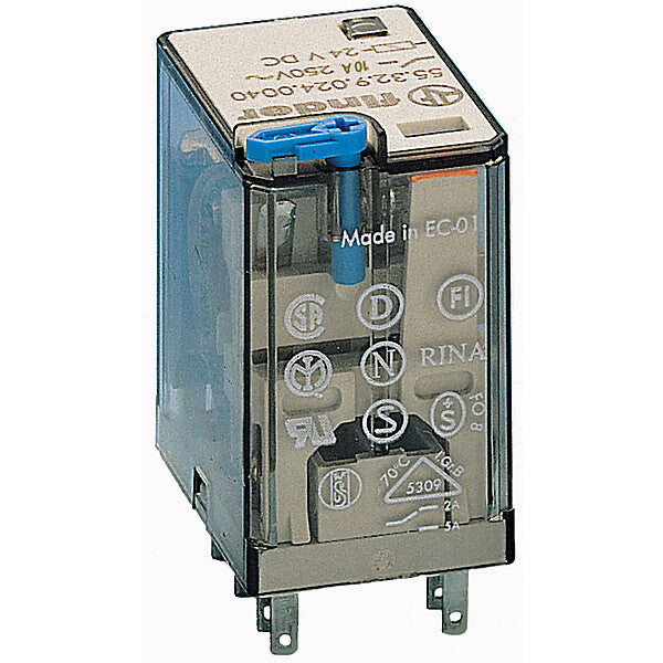 Finder Rel. Verssp. 24VDC 2W 10A f.Fas. 94.04/84/44 55.32.9.024.0040