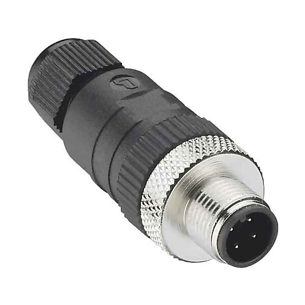 Lumberg Automation Stecker m.Schraubver.,ger. 4pol.,M12 RSC 4/7