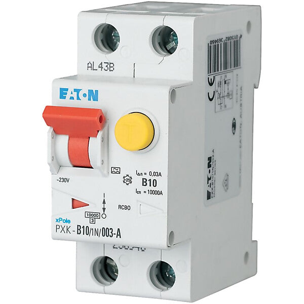 Eaton FI/LS-Kombischalter C 10A 1p+N, 30mA PXK-C10/1N/003-A
