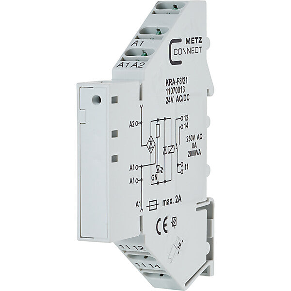 METZ CONNECT Koppelbaustein 24AC/DC KRA-F8/21 1W