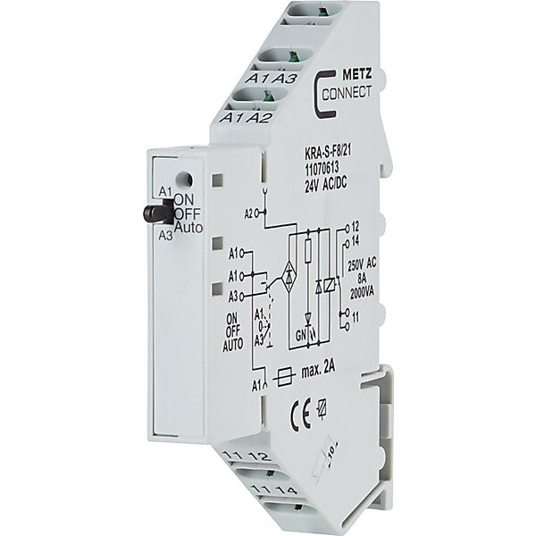 METZ CONNECT Koppelbaustein 24AC/DC KRA-S-F8/21 1W