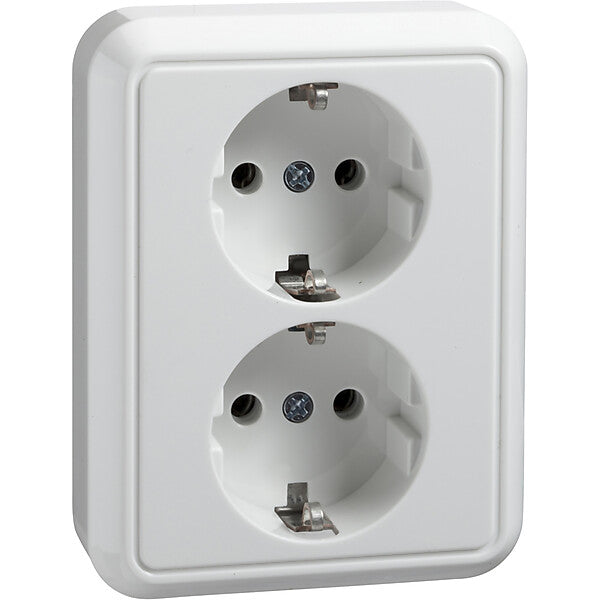 ELSO Steckdose 2f.rw halbversenkt 235404