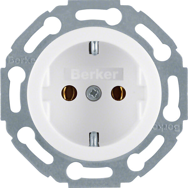 Hager/Berk Schuko-Steckdose pws/gl 1-fach 474520