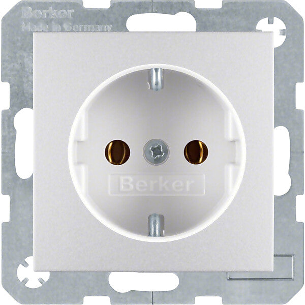 Hager/Berk Schuko-Steckd.alu matt 47431404
