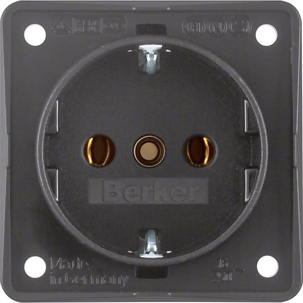 Hager/Berk Schuko-Steckd.anth m.Schraubklemmen 941852505