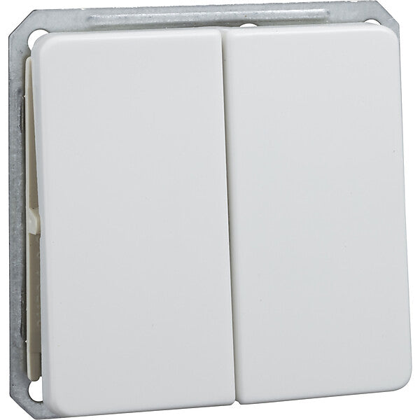 ELSO Doppelwechselschalter rw mit Wippe 211664