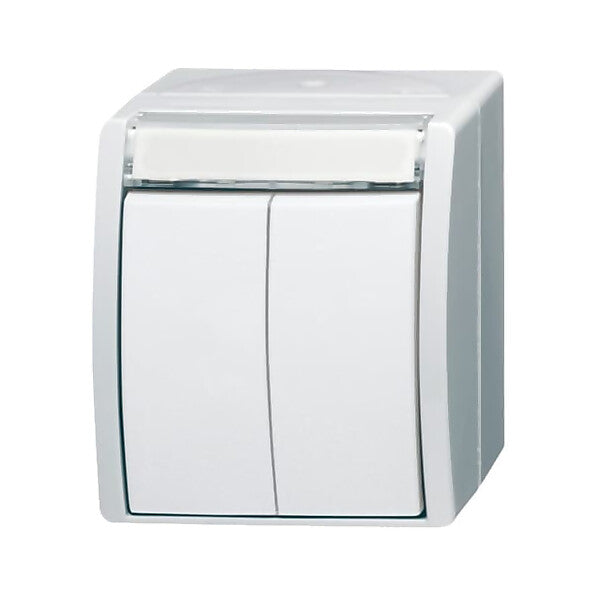 Busch-Jaeger Doppeltaster 2 Schliesser 2621 WN-54-205-101