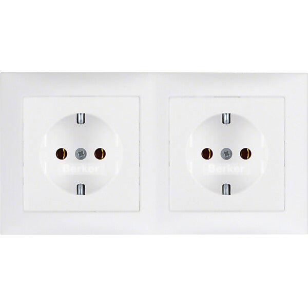 Hager/Berk Schuko-Steckds.nkombi. pws für Schnellmontage 47209909