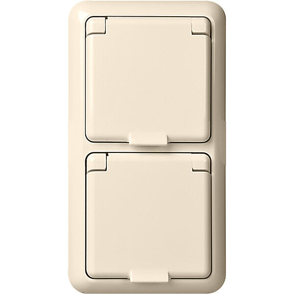ELSO UP-Steckdose 2-fach IP44 reinweiß 225414