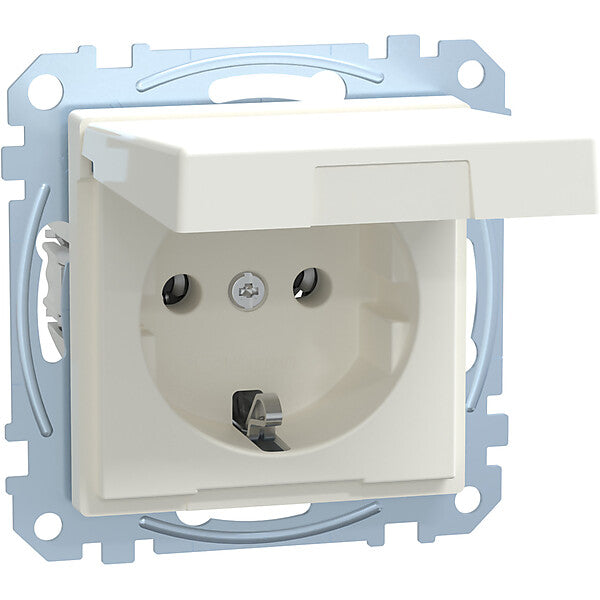 Merten SCHUKO-Steckdose pws Klappdeckel MEG2311-0419