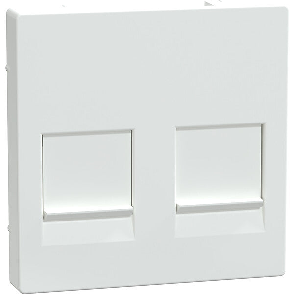 Merten Zentralplatte 2f.akws/gl für Modular-Jack MEG4562-0325