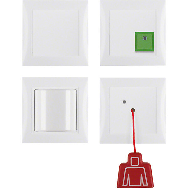 Hager/Berk Notruf-Set kompl. pws/gl S.1/B.3/B.7 Glas 52008989