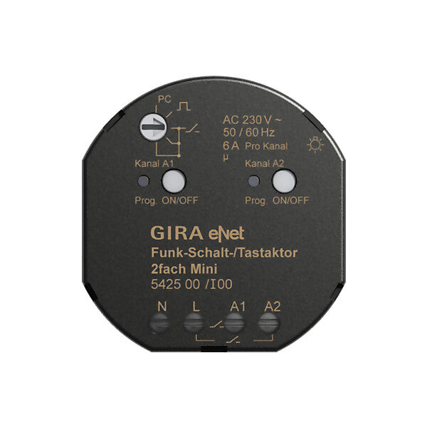 Gira Funk Schalt-/Tastaktor Mini 2fach 542500