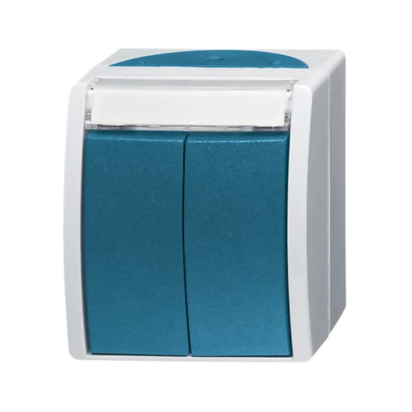 Busch-Jaeger Doppeltaster 2 Schliesser AP 2621 WN-53-205-101