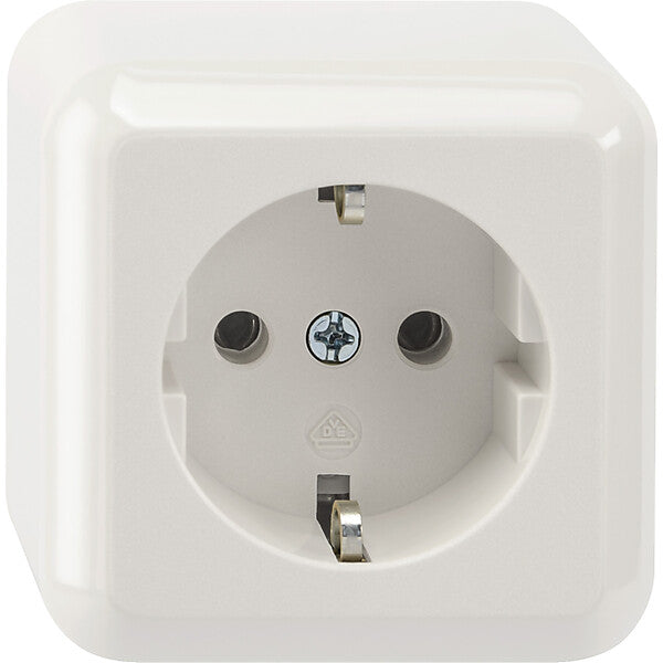 Merten SCHUKO-Steckdose polarweiß AP MEG2301-8719