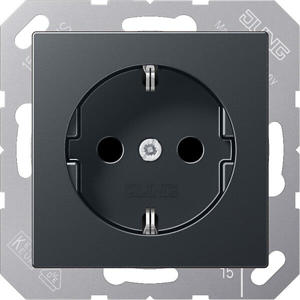 JUNG SCHUKO-Steckdose anthrazit matt A 1520 BF ANM