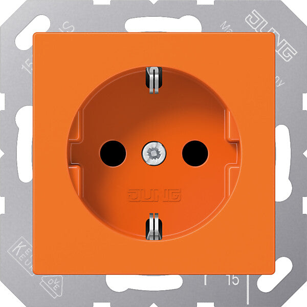JUNG SCHUKO-Steckdose orange A 1520 BF O