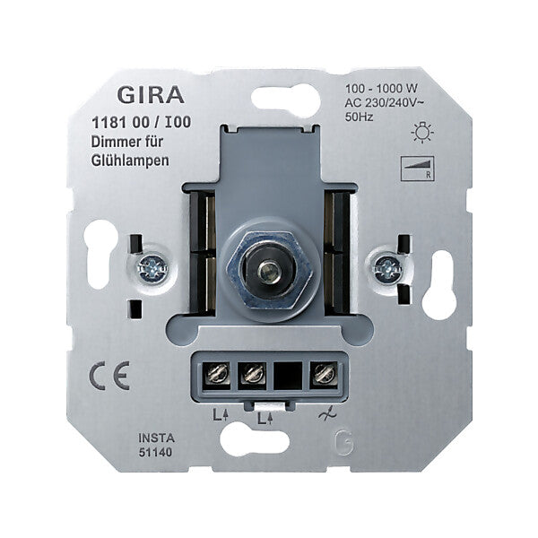 Gira Dimmer-Einsatz 100-1000W 118100