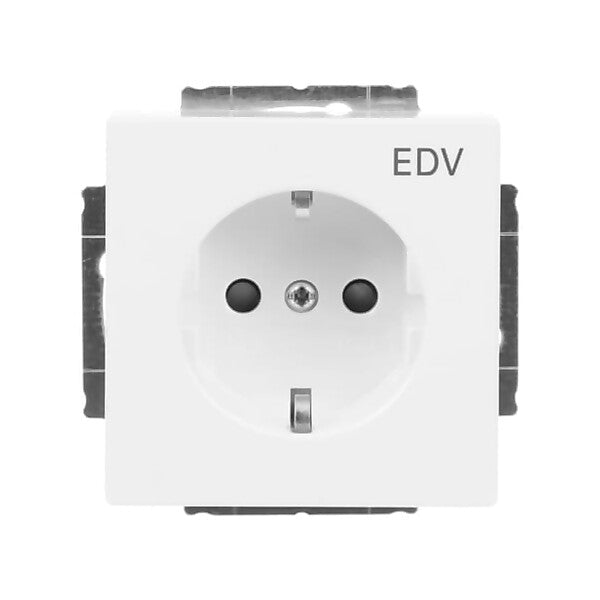 Busch-Jaeger Schuko-Steckdose dav/sws mit Aufdruck EDV 20 EUCKS/DV-84