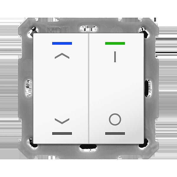 MDT technologies Taster Light 55 2-fach RGBW,rws/glä BE-TAL5502.C1
