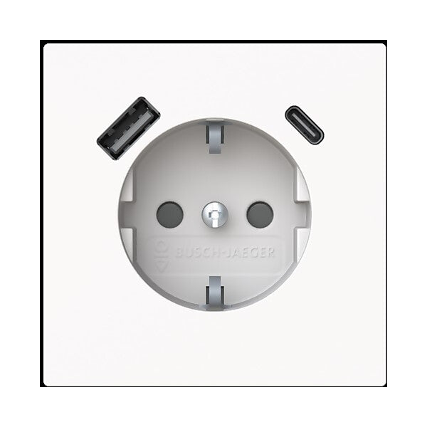 Busch-Jaeger SCHUKO-/USB-A+C Steckdose Safety+ 20 EUCB2USBAC-44G