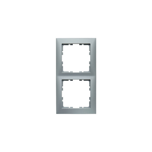 Hager/Berk Rahmen 2fach alu matt 10129939
