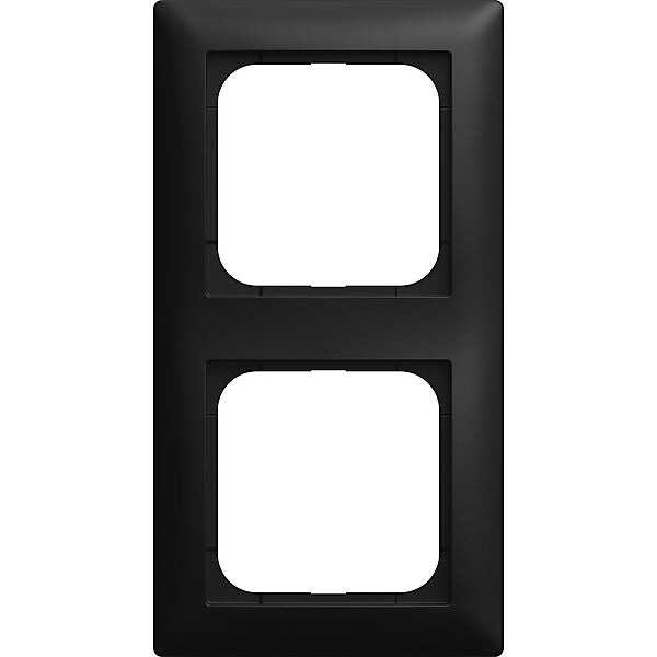 Busch-Jaeger Abdeckrahmen 2-fach schwarz 1722-915