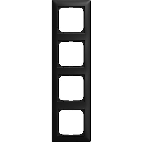 Busch-Jaeger Abdeckrahmen 4-fach schwarz 1724-915