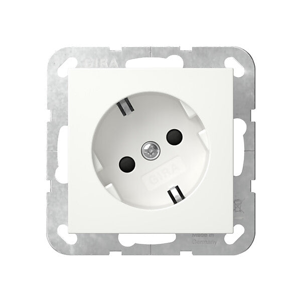 Gira Steckdose 30° Reinweiß 441803