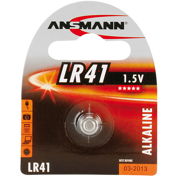 Hückmann Knopfzelle 1,5V LR41 Bli1 Ansmann
