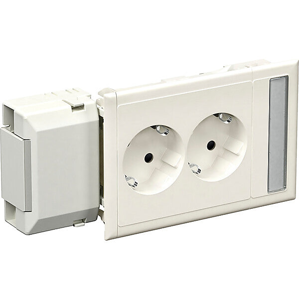Schneider Electric Doppelsteckdose mit Schriftfeld 5940021