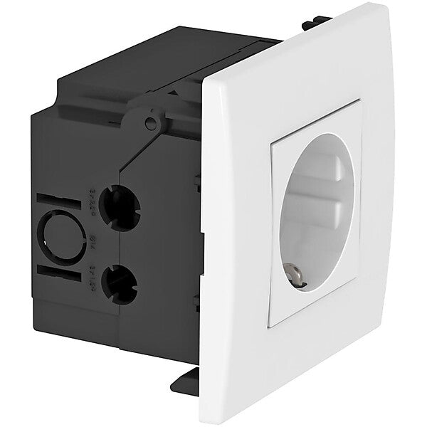 OBO Steckdoseneinheit 1fach 84x84x59mm rws SDE-RW D0RW1