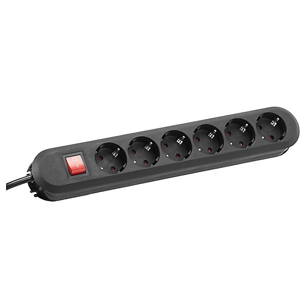 BACHMANN Tischsteckdose 6f. 3,00m sw 381.151K