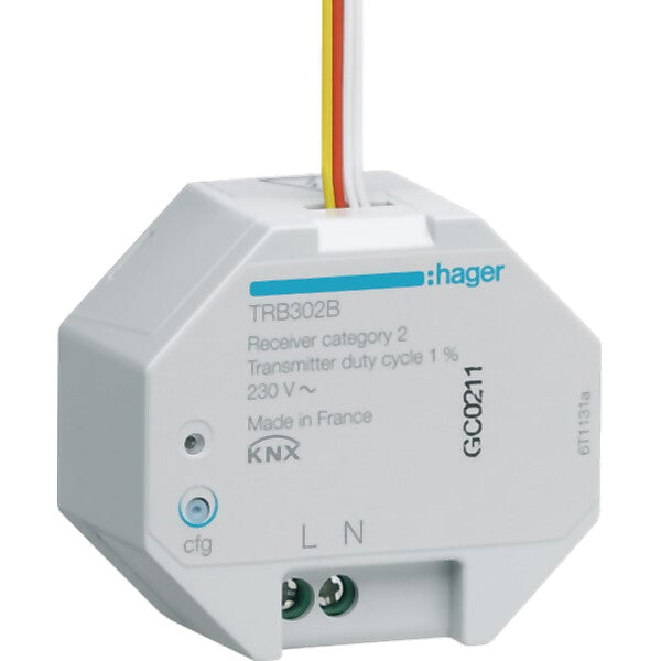 Hager Funk KNX UP Eingang 2fach 230V,quicklink TRB302B