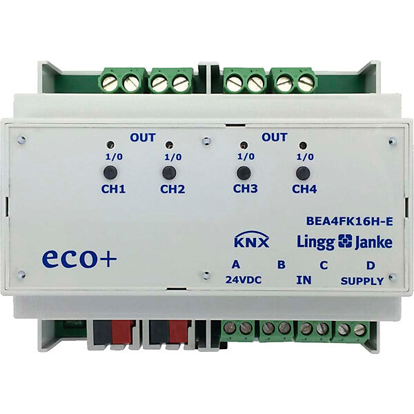 Lingg & Janke Binär-Ein/-Ausgang eco+ 4-fach 16A C-Last BEA4FK16H-E