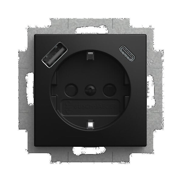 Busch-Jaeger USB-Steckdosen-Einsatz 20 EUCB2USBAC-915