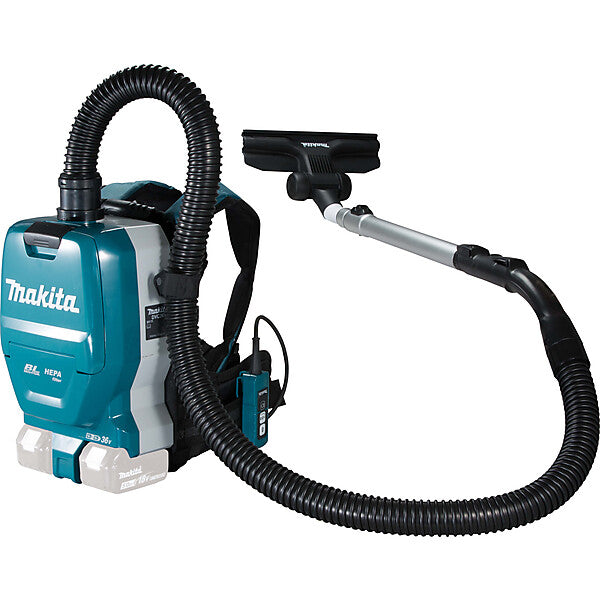 Makita Akku-Rucksackstaubsauger 2x18V, HEPA-Filter DVC261ZX15