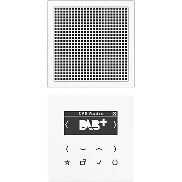 JUNG Smart DAB+ Digitalradio Set Mono 1LS DAB LS1 WW